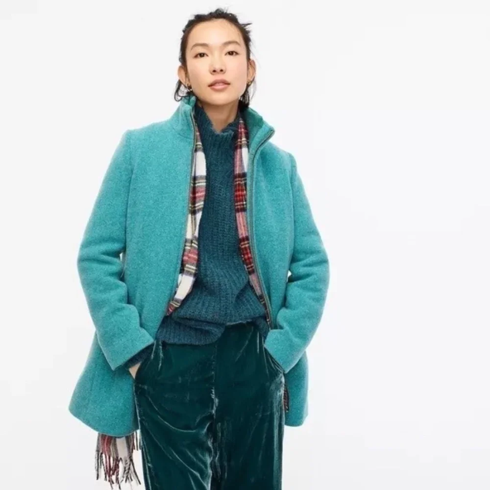 NWT J. Crew Women's Cocoon coat in Italian stadium-cloth wool, 00,   GD1068 - Picture 2 of 9